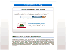 Tablet Screenshot of ca-phone-lookup.com